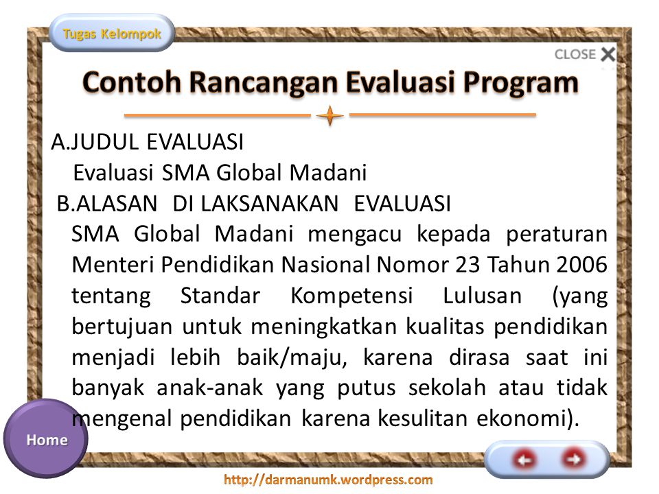 Detail Contoh Evaluasi Program Nomer 15