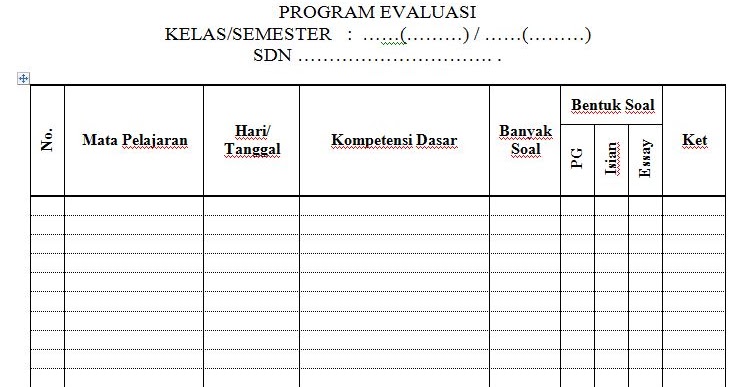 Detail Contoh Evaluasi Program Nomer 26