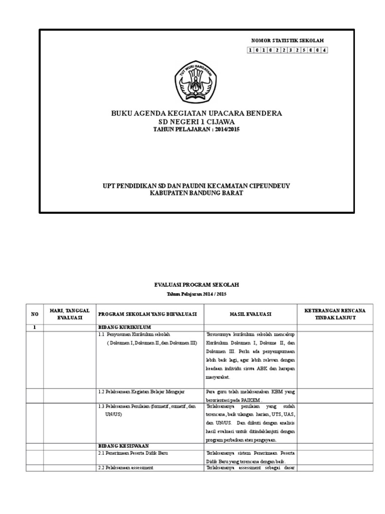 Detail Contoh Evaluasi Program Nomer 5