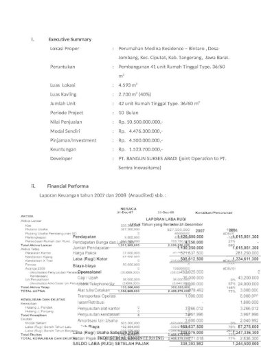 Detail Contoh Executive Summary Laporan Proyek Nomer 33