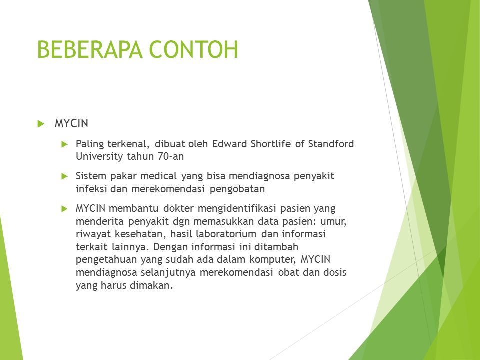 Detail Contoh Expert System Nomer 20