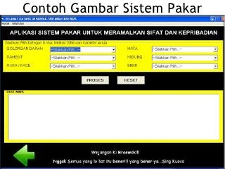 Detail Contoh Expert System Nomer 21