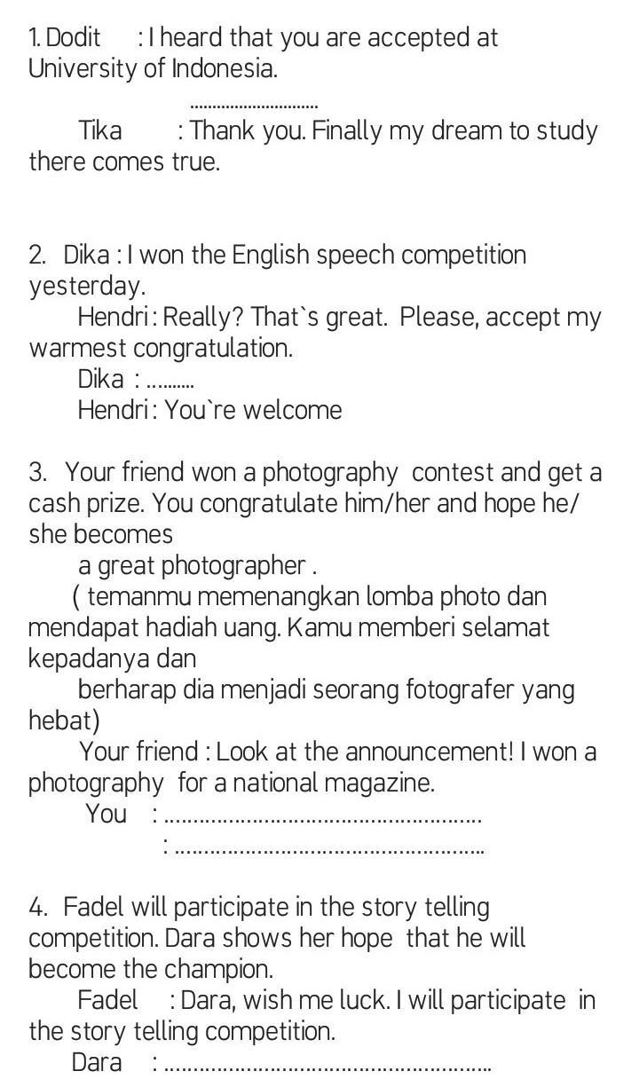 Detail Contoh Expression Of Congratulation Nomer 14