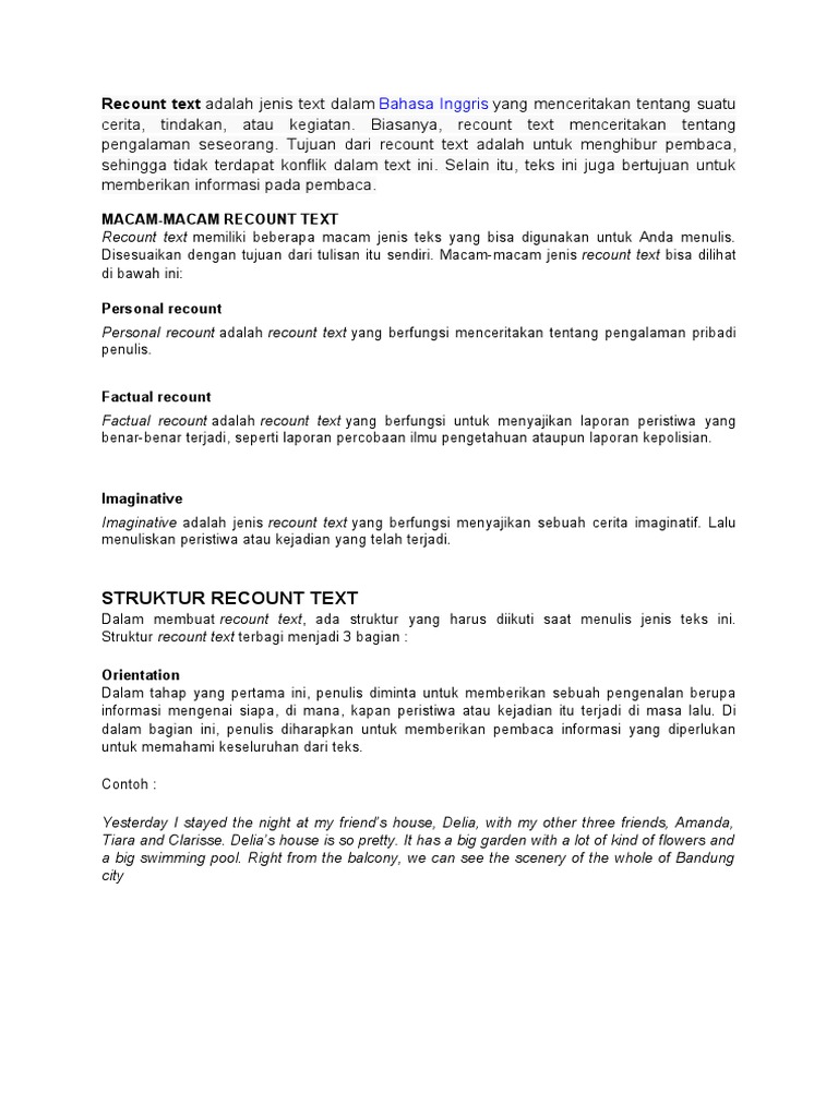 Detail Contoh Factual Recount Nomer 48