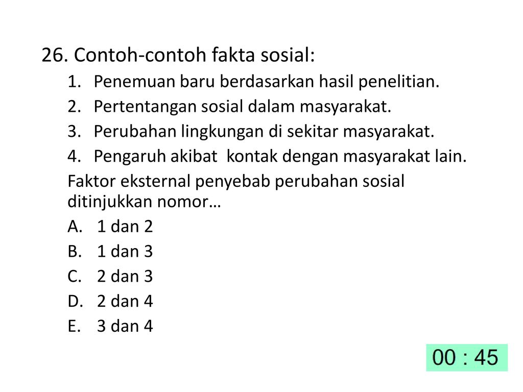 Detail Contoh Fakta Sosial Nomer 31