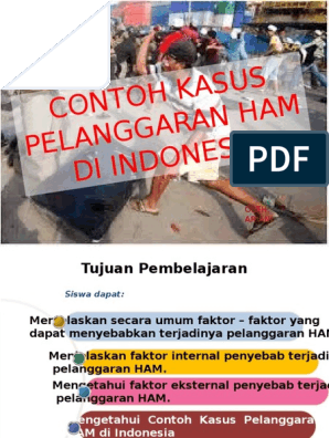 Detail Contoh Faktor Internal Pelanggaran Ham Nomer 10