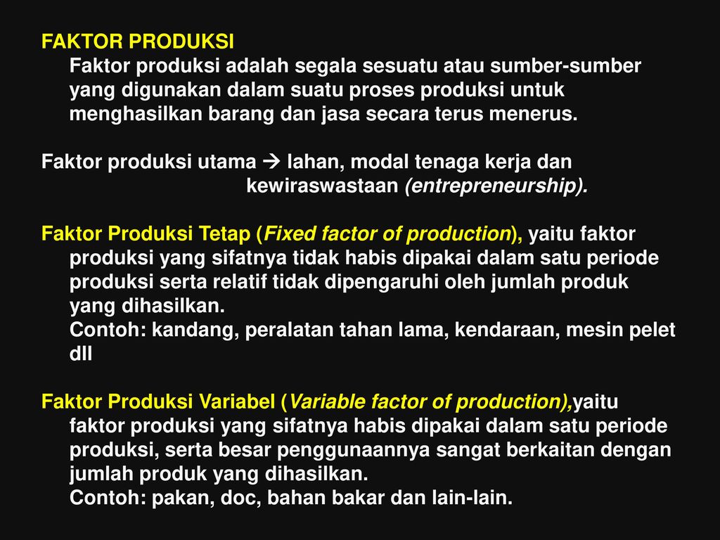 Detail Contoh Faktor Produksi Nomer 43