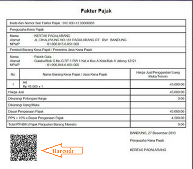 Detail Contoh Faktur Pajak Uang Muka Nomer 15