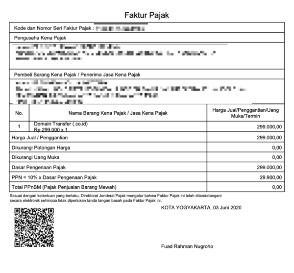 Detail Contoh Faktur Pajak Uang Muka Nomer 30
