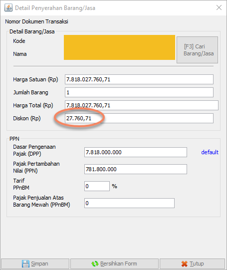 Detail Contoh Faktur Pajak Uang Muka Nomer 32