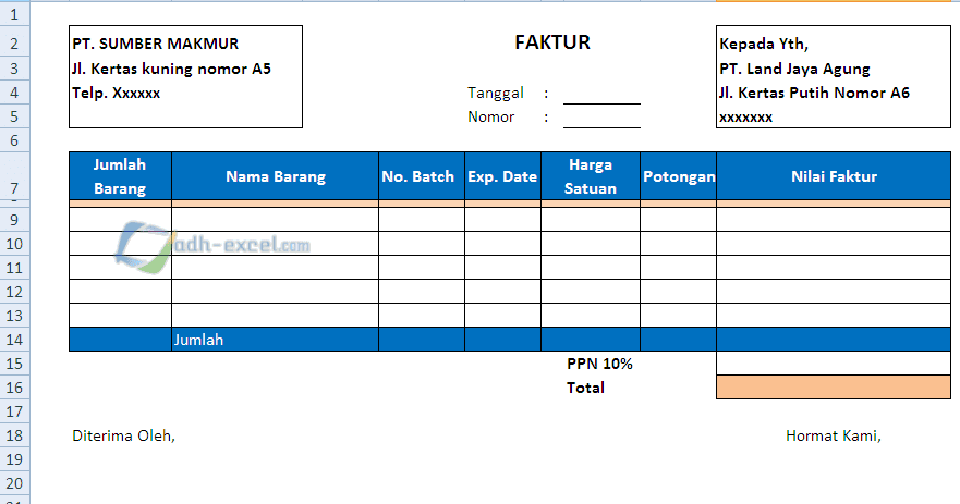 Detail Contoh Faktur Pembelian Barang Nomer 45