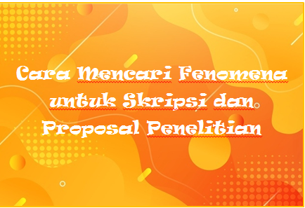 Detail Contoh Fenomena Penelitian Nomer 9