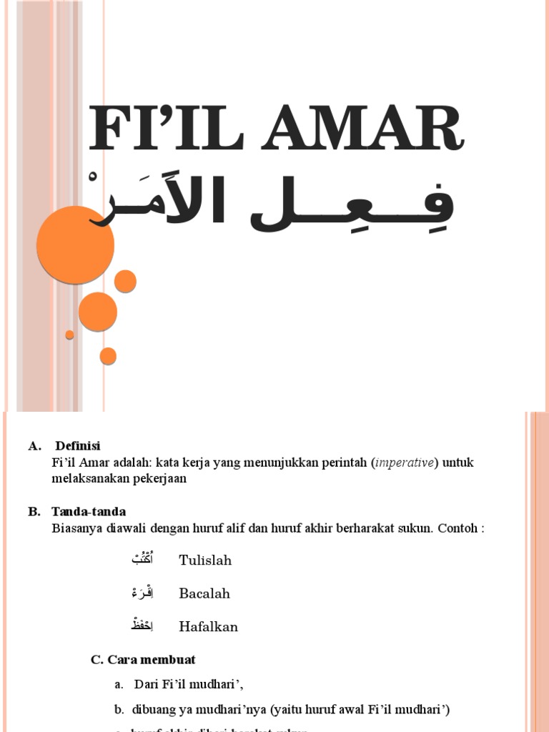 Detail Contoh Fi Il Amar Nomer 32