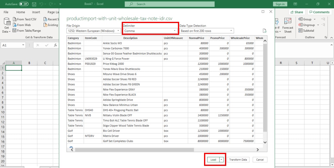 Detail Contoh File Csv Nomer 2