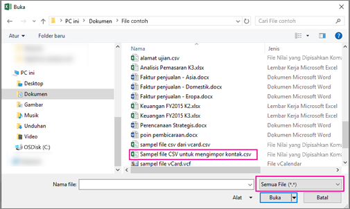 Detail Contoh File Csv Nomer 4