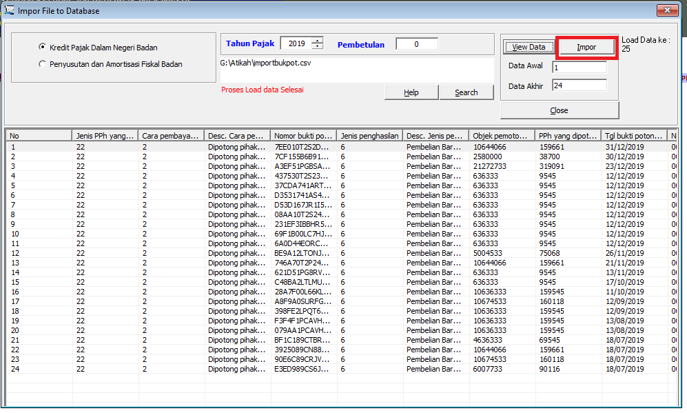 Detail Contoh File Csv Pajak Nomer 10