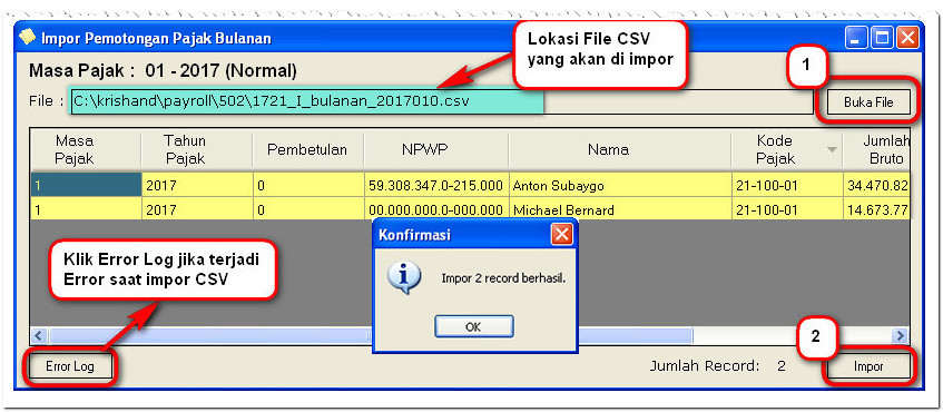 Detail Contoh File Csv Pajak Nomer 25