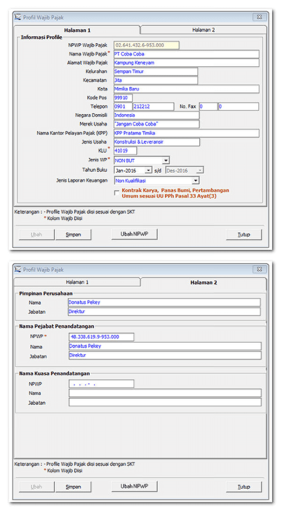 Detail Contoh File Csv Pajak Nomer 38