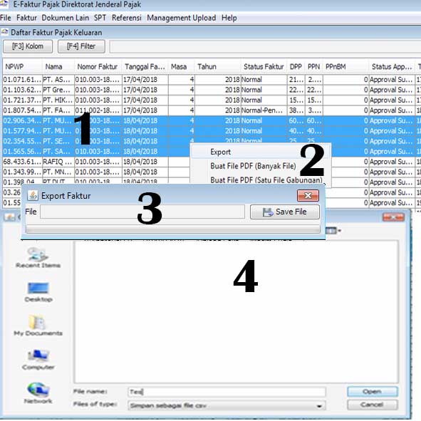 Detail Contoh File Csv Pajak Nomer 43