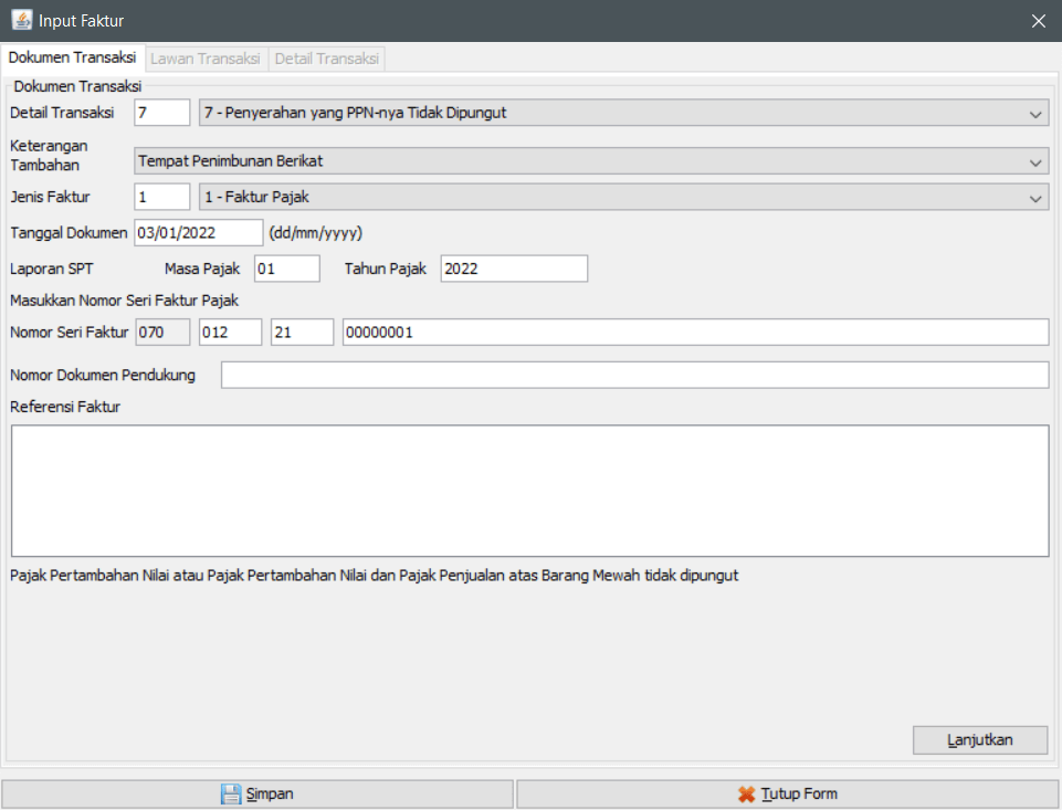Detail Contoh File Csv Pajak Nomer 45