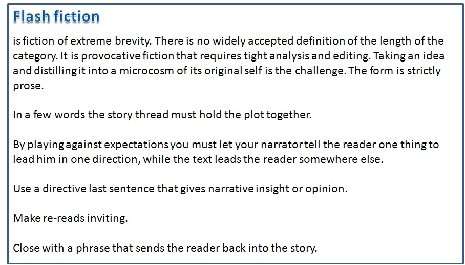 Contoh Flash Fiction - KibrisPDR