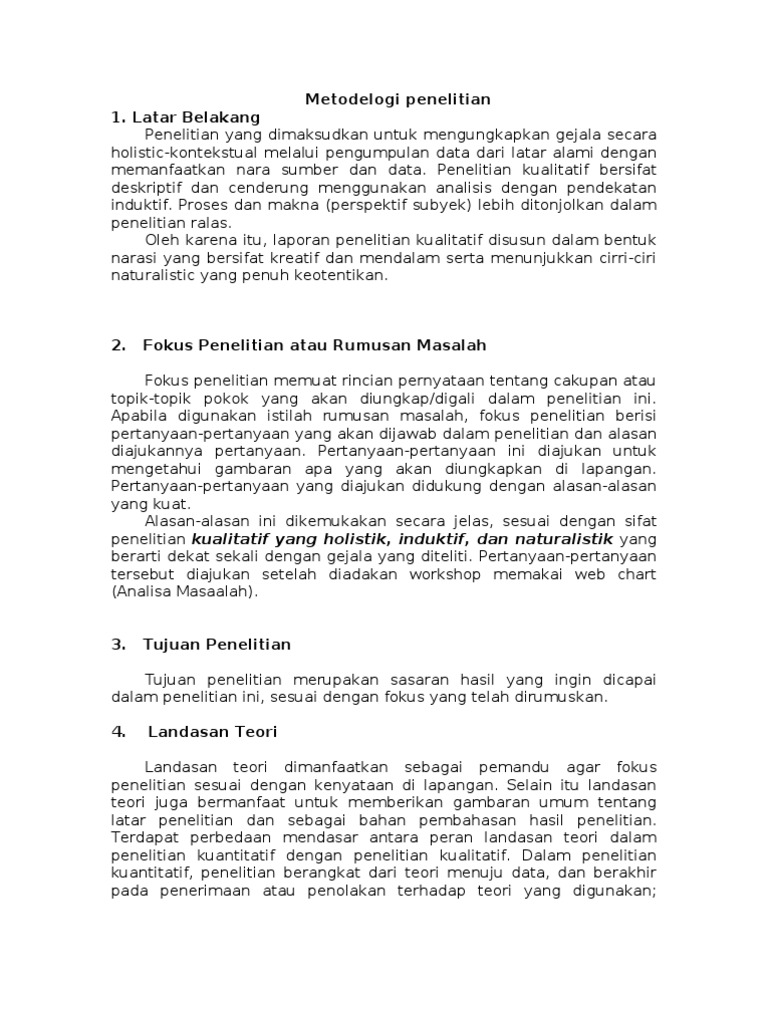 Detail Contoh Fokus Penelitian Kualitatif Nomer 9