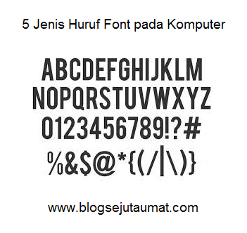 Detail Contoh Font Huruf Nomer 33