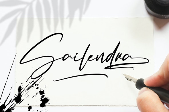 Detail Contoh Font Script Nomer 30