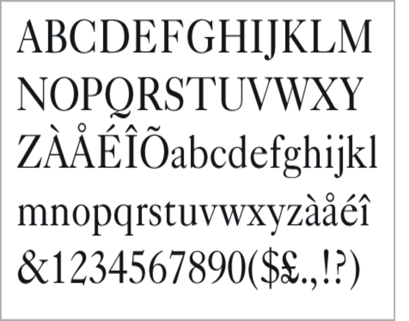 Detail Contoh Font Serif Nomer 17