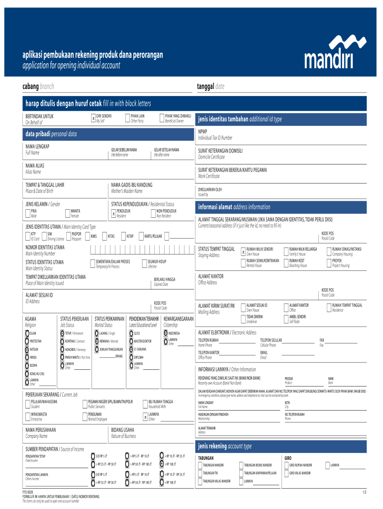 Detail Contoh Form A Nomer 30