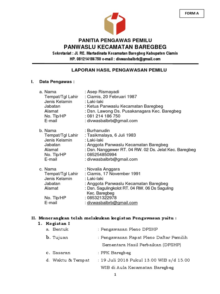 Detail Contoh Form A Nomer 9