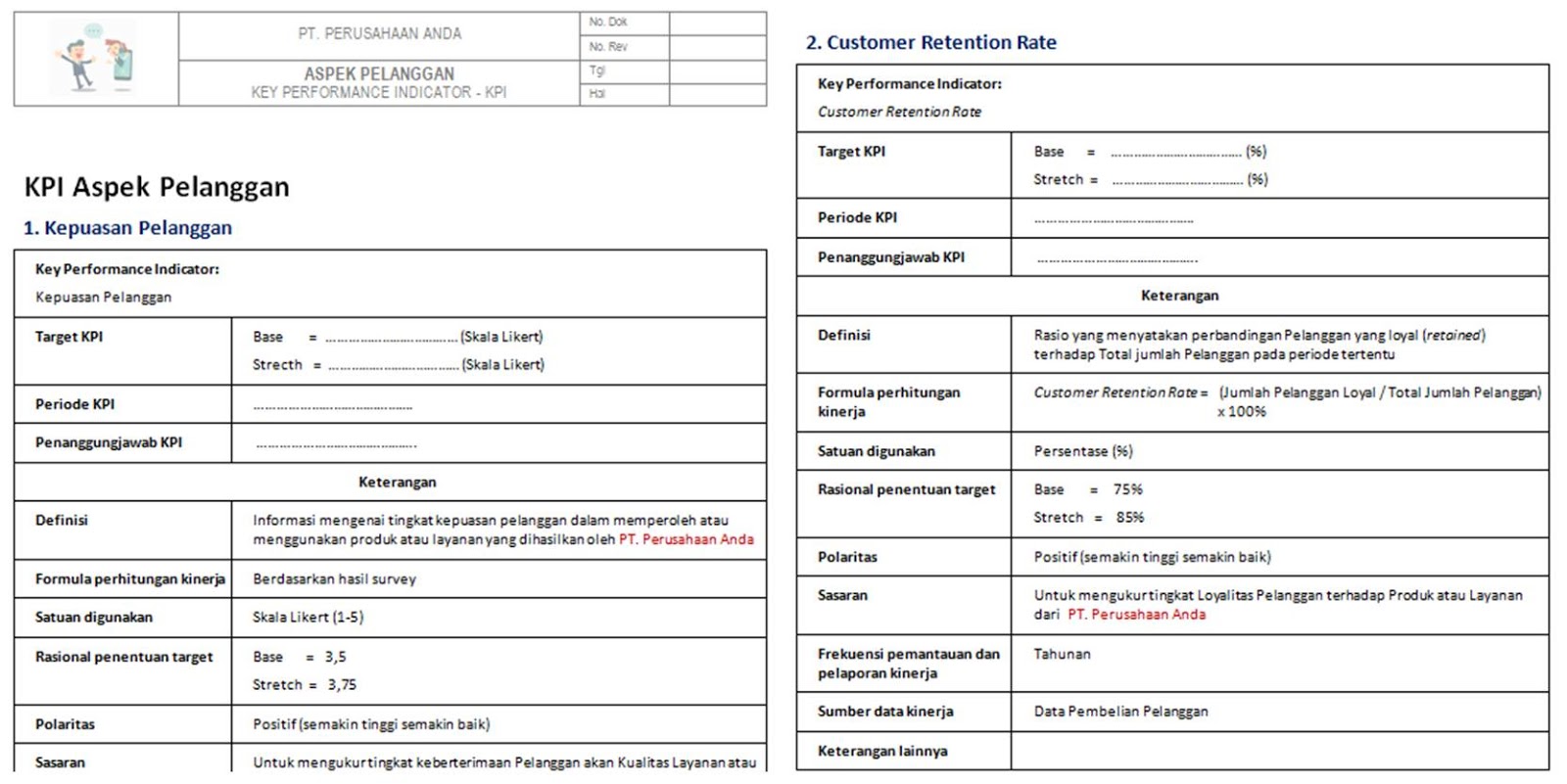 Detail Contoh Form Kpi Karyawan Nomer 15