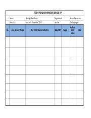 Detail Contoh Form Kpi Karyawan Nomer 35