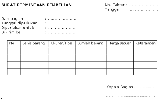 Detail Contoh Form Pengadaan Barang Nomer 20