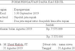 Detail Contoh Form Pengajuan Dana Kas Kecil Nomer 10