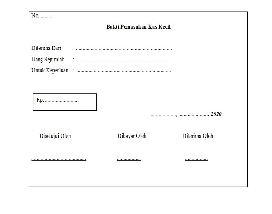 Detail Contoh Form Pengajuan Dana Kas Kecil Nomer 42