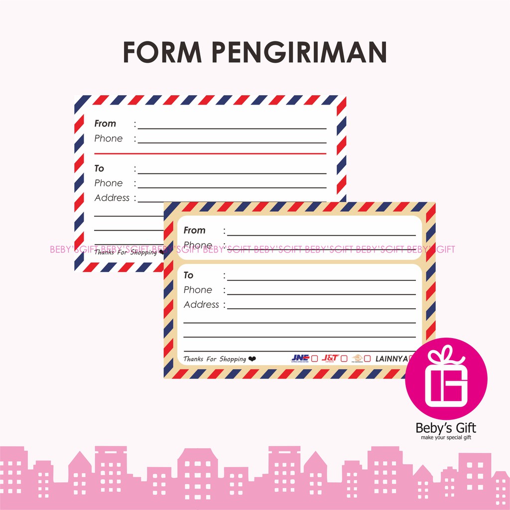 Contoh Form Pengiriman Barang Olshop - KibrisPDR