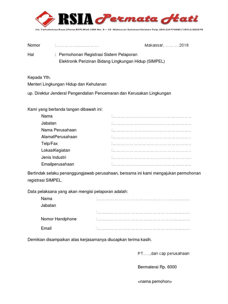 Detail Contoh Form Registrasi Nomer 50