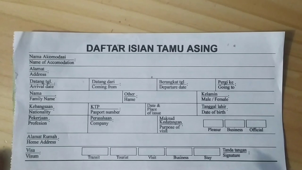 Detail Contoh Form Reservasi Hotel Nomer 25