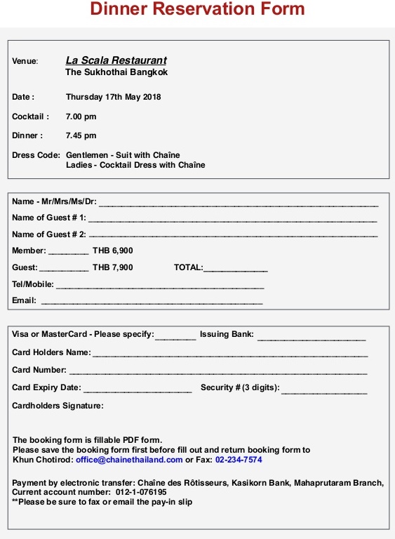 Detail Contoh Form Reservation Nomer 25