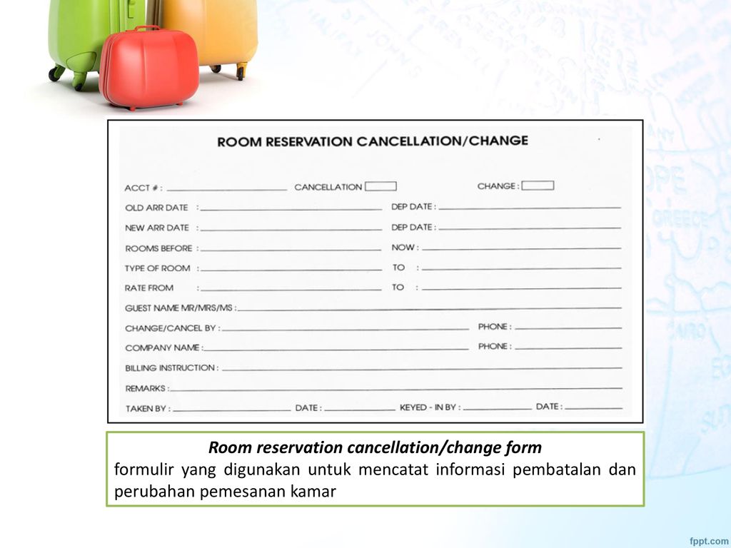 Detail Contoh Form Reservation Nomer 32