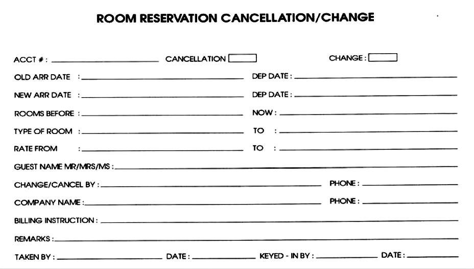 Detail Contoh Form Reservation Nomer 33