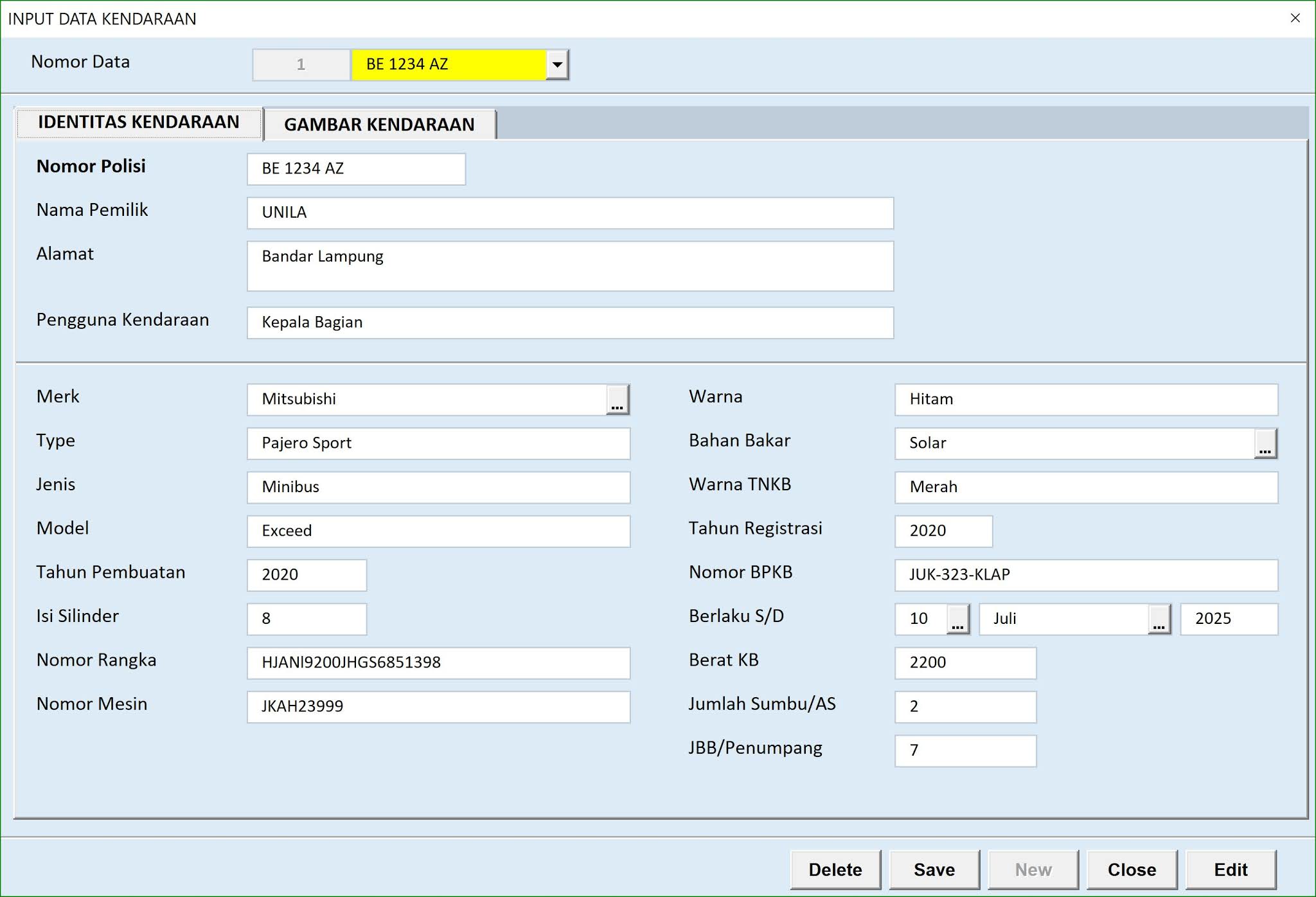 Detail Contoh Form Service Kendaraan Nomer 15