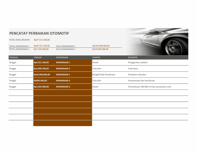 Detail Contoh Form Service Kendaraan Nomer 16