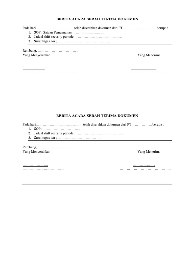 Detail Contoh Form Tanda Terima Surat Nomer 36