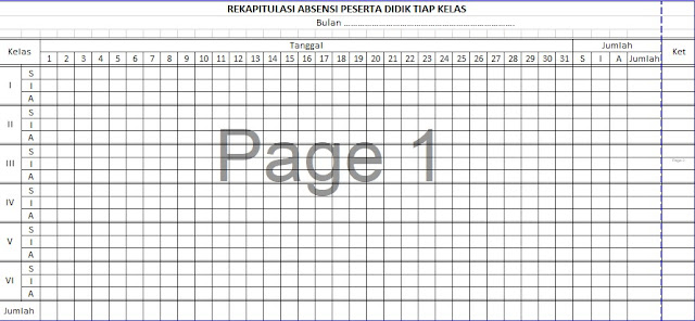 Detail Contoh Format Absensi Nomer 38