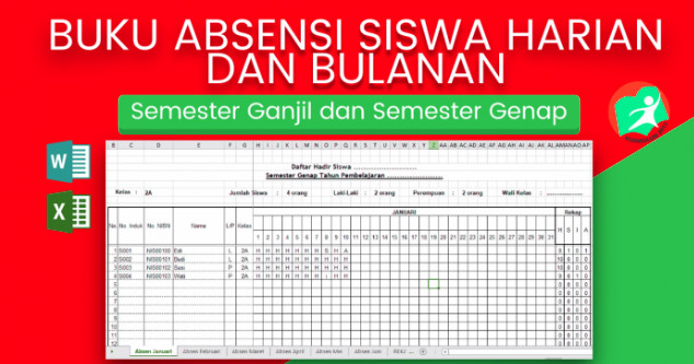 Detail Contoh Format Absensi Nomer 40
