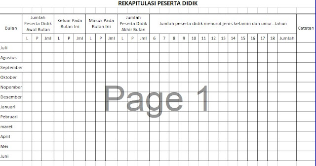 Detail Contoh Format Absensi Nomer 6