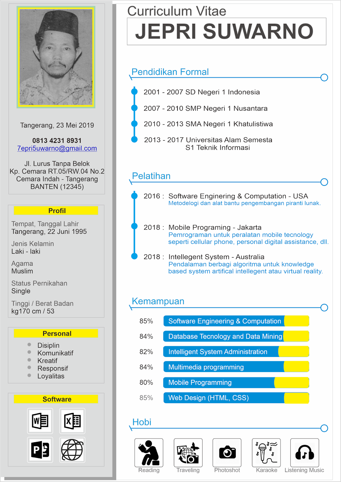 Detail Contoh Format Cv Nomer 51