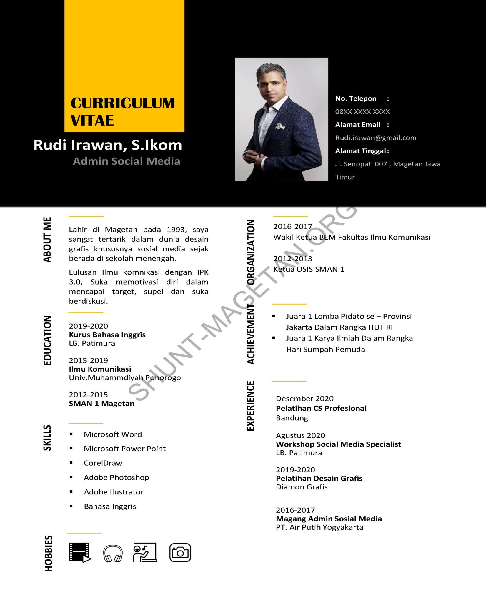 Detail Contoh Format Cv Word Nomer 54